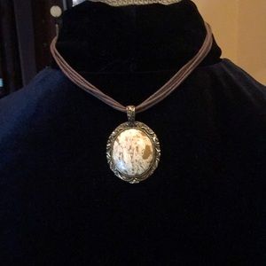 SEMI-PRECIOUS STONE🪞CHOKER NECKLACE 💎BEAUTIFUL 🎁 NECKLACE NEVER WORN 💌💌